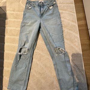 Abercrombie 90s straight ultra high-rise jeans